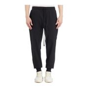 Nylon Jogger Broek Thom Krom , Black , Heren