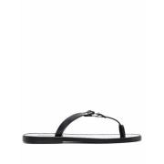 Platte Sandaal 2124 Dsquared2 , Black , Heren