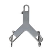 Sleutelhanger met Logo Gravure Rick Owens , Gray , Heren