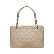 Ivoor Shopper Tas Moschino , Beige , Dames