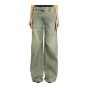 Denim Surface Wave Broek Entire Studios , Blue , Dames