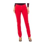 Stretch Skinny Broek La Martina , Red , Dames