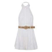 Halter Playsuit in Acacia Stijl Zimmermann , White , Dames