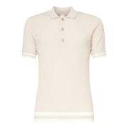 Zand Katoenen Poloshirt Eleventy , Beige , Heren