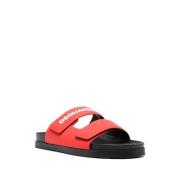 Platte sandalen in beige Dsquared2 , Red , Heren