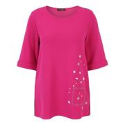 Lichtgewicht Sweatshirt-Stijl Shirt met Ottoman Stof Doris S , Pink , ...