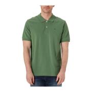 Logo Pique Polo voor Heren Scotch & Soda , Green , Heren