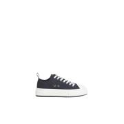 Zwarte Canvas Veterschoenen Dsquared2 , Black , Heren