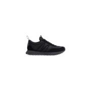 Zwarte Nylon & Suède Stadstrainer Moncler , Black , Heren