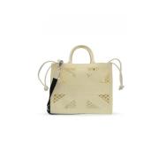 Crème PVC en polyurethaan handtas John Richmond , Beige , Dames