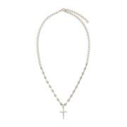 Zilveren Metalen Ketting Dolce & Gabbana , Gray , Heren