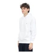 Witte Hoodie Sweater Casual Stijl Tommy Hilfiger , White , Heren