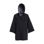 Matte Regenjas met Klok Mouwen Stutterheim , Black , Dames