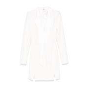 Witte Jurken voor Vrouwen Elisabetta Franchi , White , Dames