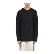 Oversized Hoodie Rick Owens , Black , Heren