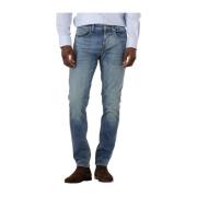 Slim Fit Jeans - Donkerblauw 7 For All Mankind , Blue , Heren