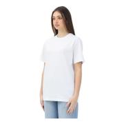 Witte T-shirt met korte mouwen Oversize Diesel , White , Dames