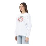 Cowboy Pizza Witte Trui Dsquared2 , White , Dames