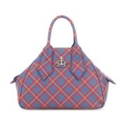 Yasmine Bedrukte Leren Handtas Vivienne Westwood , Multicolor , Dames