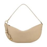 Leren Schoudertas Salvatore Ferragamo , Beige , Dames