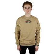 Luxe Camel Jersey Sweatshirt Gucci , Brown , Heren