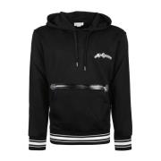 Hoodie met logo en geribbelde afwerking Alexander McQueen , Black , He...