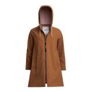 Lichtgewicht Matte Rits Regenjas Stutterheim , Brown , Dames