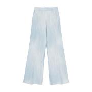 Elegante broek voor vrouwen Ermanno Scervino , Blue , Dames