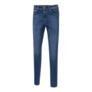 Slim Fit Denim Blauwe Jeans Briglia , Blue , Heren