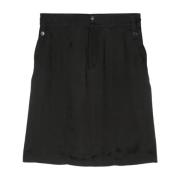 Mini Rok met Voorknoopsluiting Saint Laurent , Black , Dames