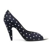 Polka Dot-Pumps Saint Laurent , Blue , Dames