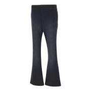 Navy Blue Katoenen Jogger Broek Purple Brand , Black , Dames