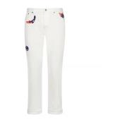 KennyScharf Patches Jeans Mannen Italië Dior , White , Heren