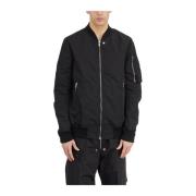 Zwarte Flight Bomber Jacket Rick Owens , Black , Heren