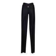 Zwarte broek met maanjuweelclip-sluiting Marine Serre , Black , Dames