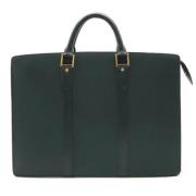 Pre-owned Leather briefcases Louis Vuitton Vintage , Black , Dames