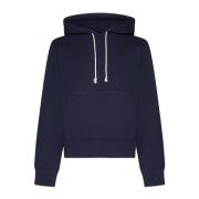 Hoodie met logo detail Saint Laurent , Blue , Heren