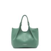 Graanleer Medium Tas Mint Zand Gianni Chiarini , Green , Dames