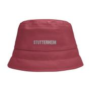 Gewatteerde Waterdichte Bucket Hoed Stutterheim , Red , Dames