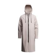 Stedelijke Waterdichte Hooded Parka Stutterheim , Beige , Heren