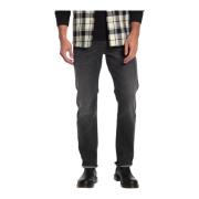 Grijze tapered stretch jeans Diesel , Gray , Heren