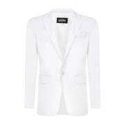 Katoenen Blazer met Knoopsluiting Dsquared2 , White , Heren