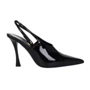 Leren Slingback Pumps Patent Hak Givenchy , Black , Dames