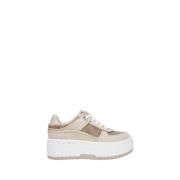 Beige Sneakers met Elegante Details Guess , Beige , Dames