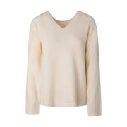 Ivory White V-Neck Sweater Pepe Jeans , Beige , Dames