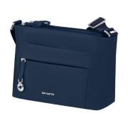 Blauwe Nylon Schoudertas met Compartimenten Samsonite , Blue , Dames