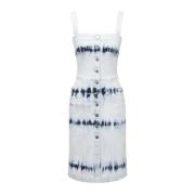 Denim Jurk met Knoopsluiting Stella McCartney , Blue , Dames