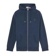 Blauwe Loopback Exeter River Hoodie Mannen Timberland , Blue , Heren