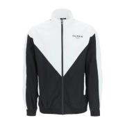 Logo Windbreaker Jas Mannen Balmain , Black , Heren