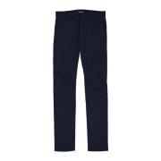 Slim Cotton Broek met Ritssluiting Balmain , Blue , Heren